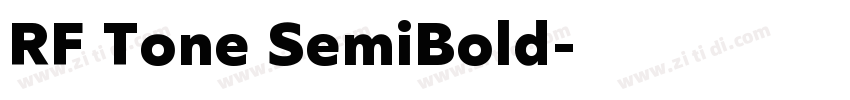 RF Tone SemiBold字体转换